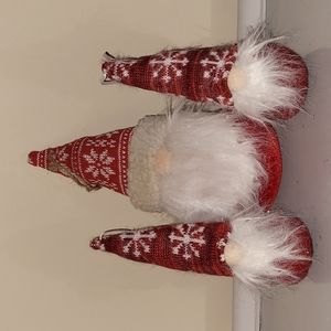 NWOT Set of 3 Christmas Gnomes